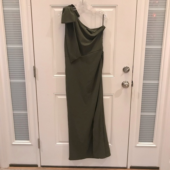 New PRETTY GARDEN One Shoulder Long Gown Maxi Dress NWT - Picture 4 of 14